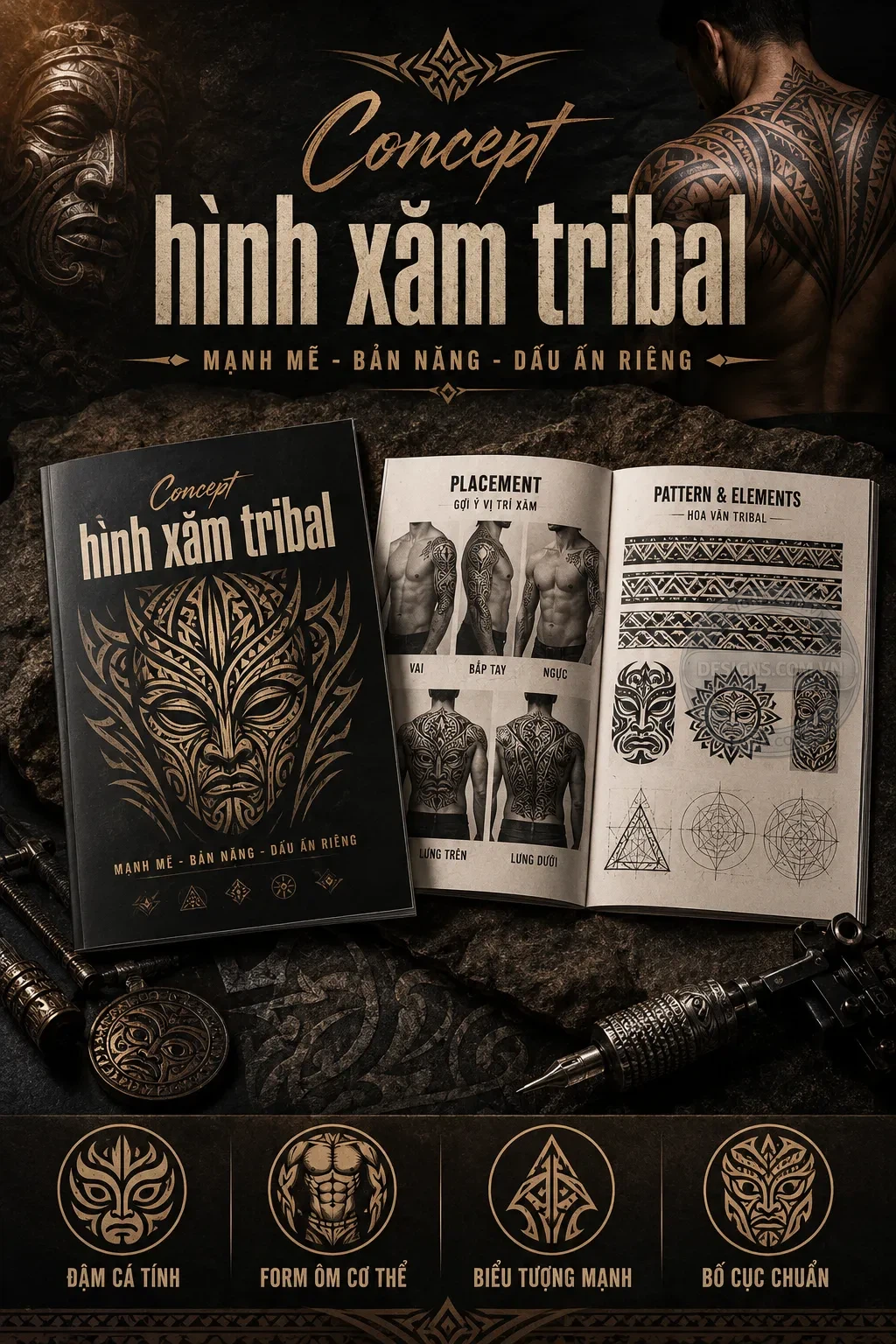 Concept hình xăm tribal