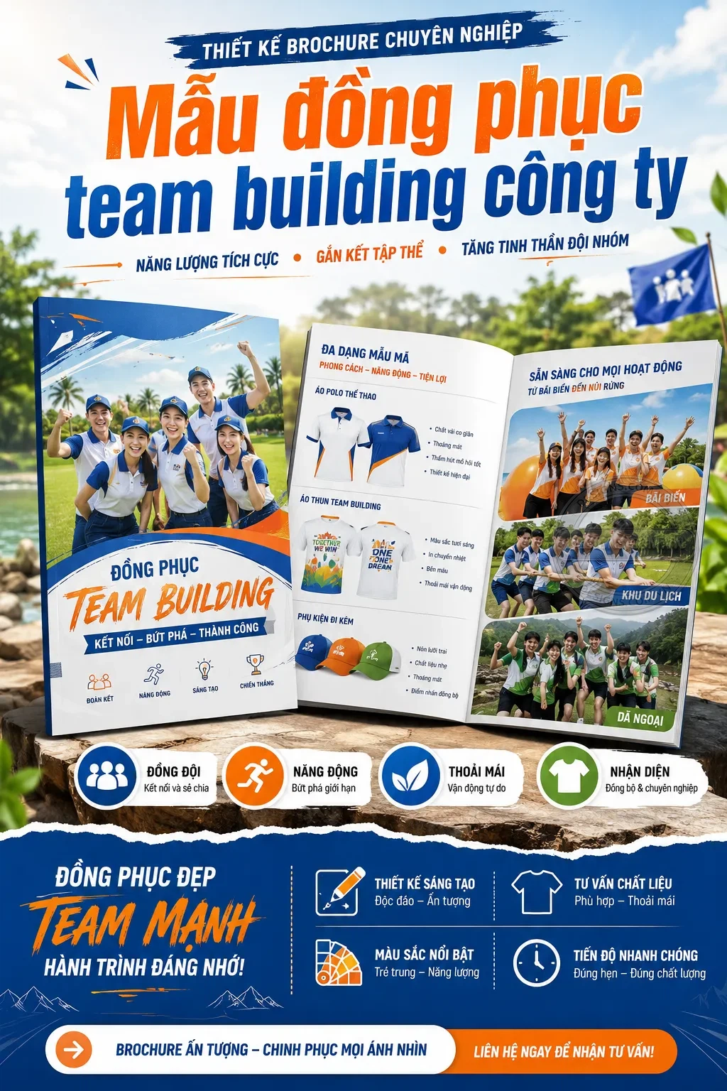 Mẫu dong phuc team building công ty
