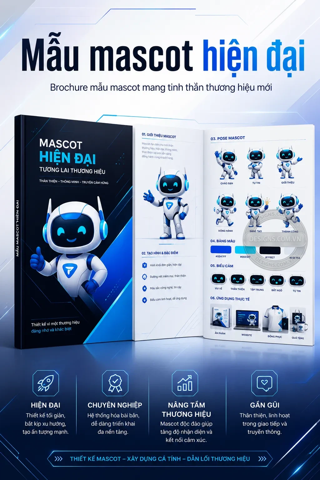 Mẫu mascot hiện đại