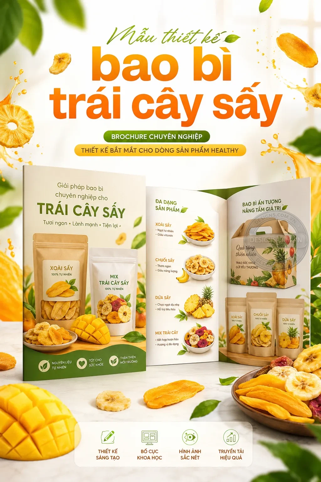 Mẫu thiet ke bao bì trai cay say