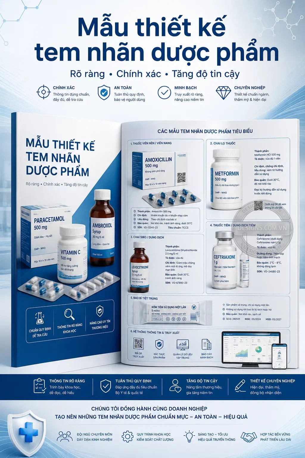 Mẫu thiet ke tem nhãn duoc phẩm