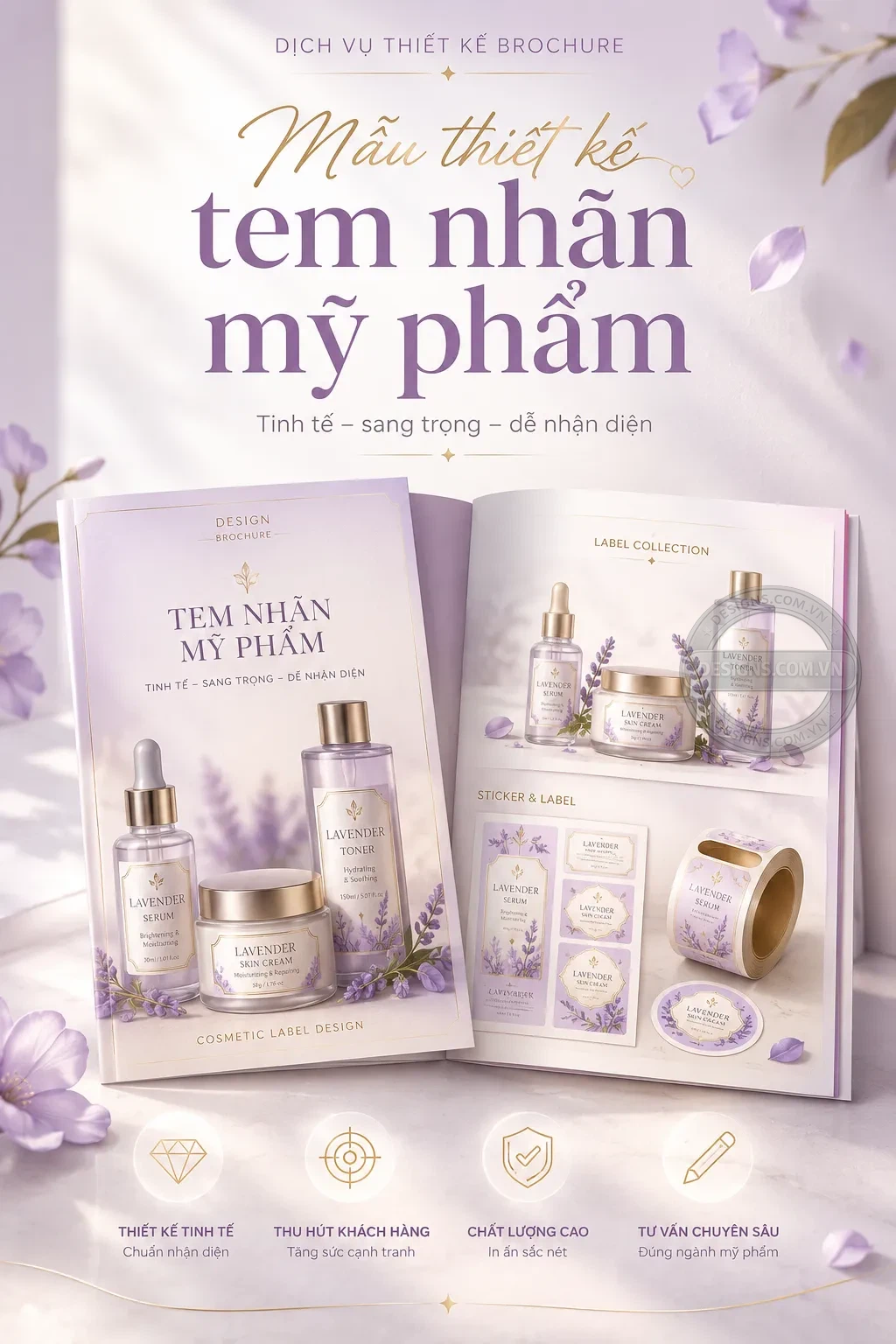 Mẫu thiet ke tem nhãn my phẩm