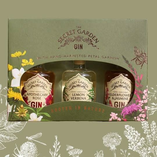 Hộp quà rượu gin ba chai vị thảo mộc